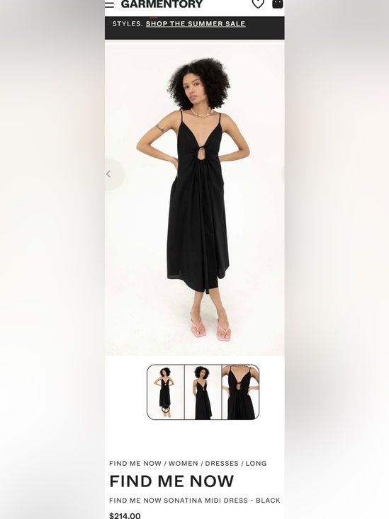 Find me now Dresses & Skirts - Find Me Now Sonatina black midi dress- Small